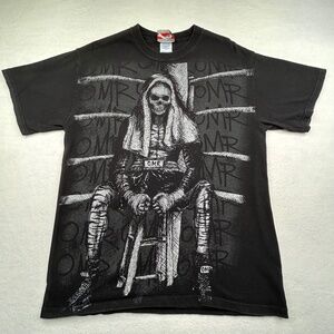 One More Round VINTAGE Y2K Men’s Medium graphic T-shirt MMA Boxing Reaper Skull